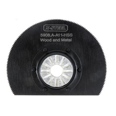 China HSS Wood and Metal Multi Oscillating Bi Metal Wood and Metal Work Tool Half Round Machine Heavy Duty Saws Blade Diameter 85mm for sale