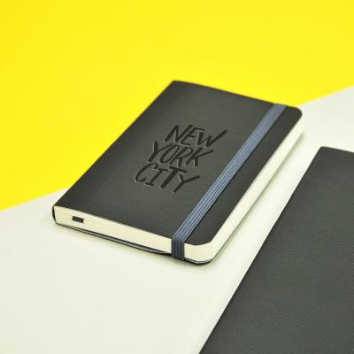 China Soft Cover Give Away Soft PU Cover Visitor Diary With Elastic Band for sale