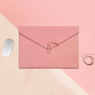 China Hot Sales PU Document Envelope Sleeve For Men With String for sale