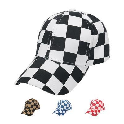 China Small Damier Gorra Checkerboard Baseball Cap Hat Fashion COMMON Wholesale Hot Sale Sport Baseball Cap for sale