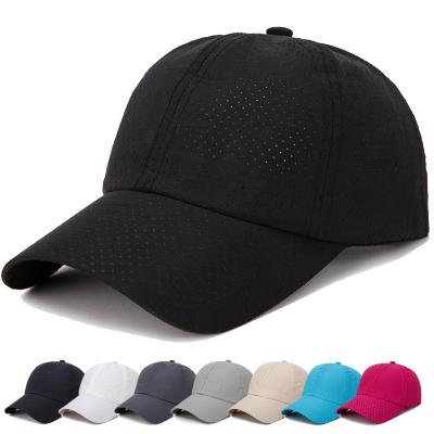 China Wholesale Breathable Original Mesh Gorras COMMON Logo Baseball Caps Custom Men Fitted Quick Dry Plain Baseball Cap For Women for sale