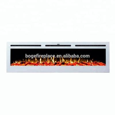 China 100 Inch Large Size Wall Mounted and Build In Electric Fireplace for sale