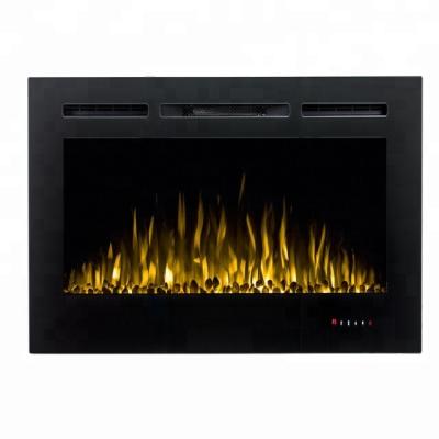 China Household Large Size 50 Inch Wall Mounted and Build In Electric Fireplace for sale