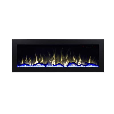 China RV 2021 New 50 Inch Recessed Electric Fireplace Matte Finish for sale