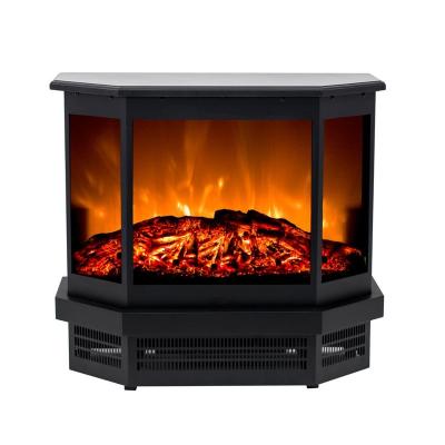 China Car 3 Sided MDF Glass Frame Electric Fireplace for sale