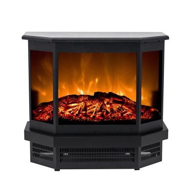 China Adjustalbe Five Tier Flame Effect 3 Side View China Chimney Freestanding Electric Stove for sale