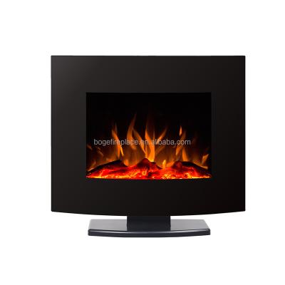 China 26 Inch Mini Curved Electric Fireplace Modern Single Stand Household for sale