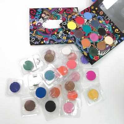 China Custom LOGO Customized Wholesale Private Label Shimmer Eyeshadow Palette Waterproof Eye Makeup Dye Top for sale