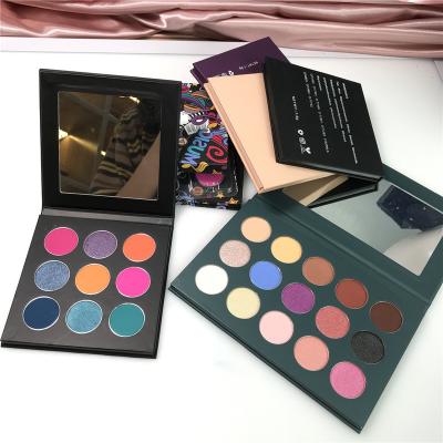 China Wholesale Waterproof Makeup Custom Logo High Pigment Glitter Custom Matte Eyeshadow Palette With Private Label for sale