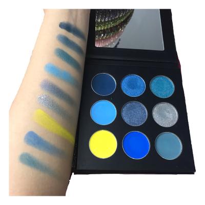 China Wholesale Makeup Logo Eyeshadow Palette With Private Label 9 Colors Custom Eyeshadow Waterproof Can Mix Colors Eyeshadow Seller for sale