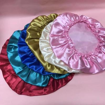 China Various Colors Silk Soft Acceptable Logo Headband Sleep Hair Hood Designers Silk Molding Hoods for sale