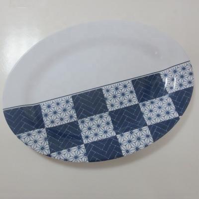 China Factory Supply Sustainable Breakfast Dish Melamine, Chinese Dishes Melamine Plastic Dinner Dish for sale