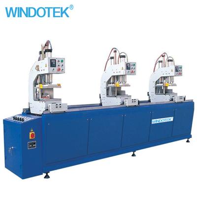 China Plastic factory three head pvc upvc window 3 welding machine for sale