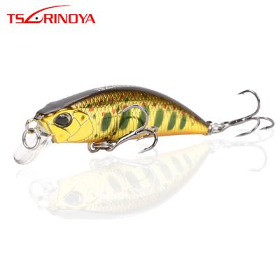 China ABS TSURINOYA DW63 50mm Minnow 5g Bait Plastic Sinking Hard Fishing Lures Mini Minnow With Treble Hook for sale