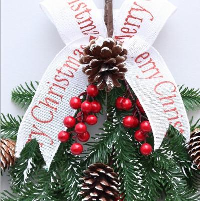 China Resin Christmas Tree Decorations 50cm PE Red Fruit Wall Hanging Hotel Mall Garland Rattan for sale