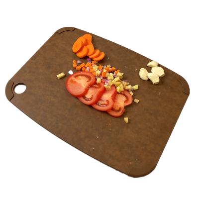 China Sustainable Easy To Clean Custom Made Woodgrain Dishwasher Safe Mildew Proof Kitchen Cutting Boards Choppers For Fruit Vegetable Meat for sale