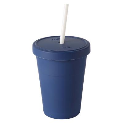 China Eco-Friendly Bamboo Fiber Recycling Drinking Mugs With Lid And Straw Unique Customized Mug for sale