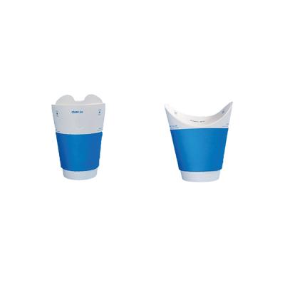 China Biodegradable Blue Single Wall Deli Paper Cups for Coffee/Hot Drink 8oz/250ml for sale