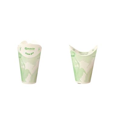 China Patented Biodegradable Single Wall Butterfly Cups - Biodegradable Takeaway Paper Cups for Hot Drink 12oz/375ml (PE) for sale