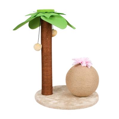 China New Design Custom Made Wholesale Viable Cat Tree Post Toys Furniture Cat Scratcher Funny Gardening for sale