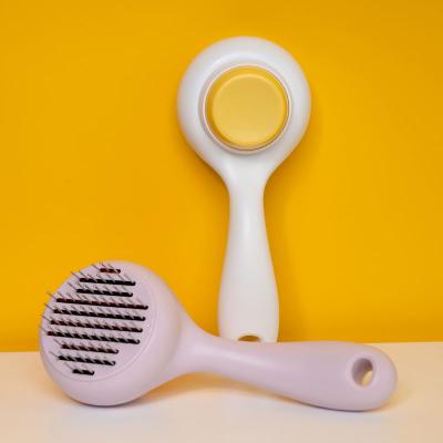 China Viable Wholesale Custom New Design Pet Hair Removal Pet Grooming Tool Colorful Lower Comb One for sale