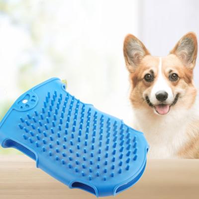 China New Viable Wholesale Customized Pet Grooming Glove Rubber Pet Massage Tool for sale