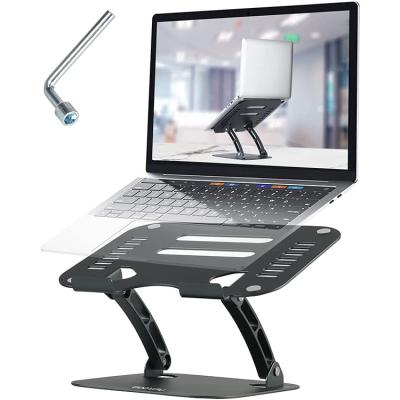 China 2022 New Product Laptop Stand Adjustable Computer Bracket Desk Lift (Height) Folding Portable Aluminum Ergonomic Laptop Stand for sale