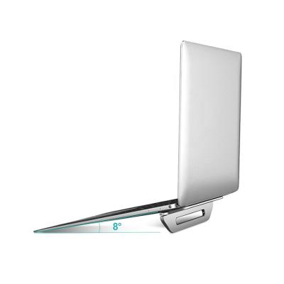 China Foldable Aluminum Metal Freely Integrated Ultra-thin Portable Adjustable Laptop Stand for sale