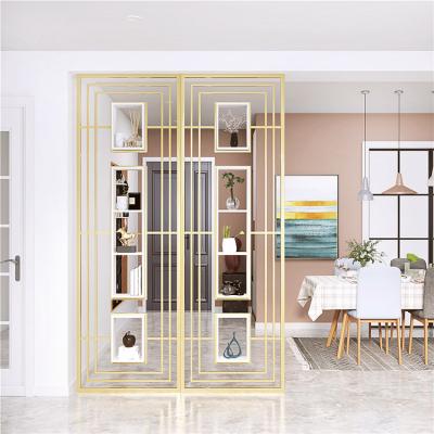 China Luxury Chinese Home Decoration Wedding Screen Wrought Iron Room Divider Partition Screen for sale