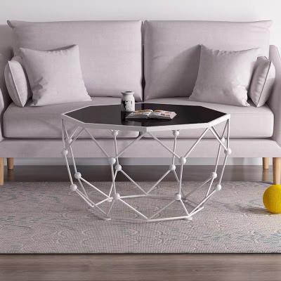 China Living Room Adjustable Round Modern Coffee Table Stainless Steel End Table (Height) Side Table for sale