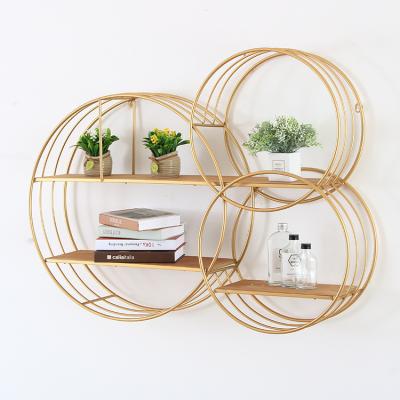 China Modern Wall Shelf Mounted Storage Shelf For Living Room And Bedroom Metal Wall Racks Storage Home Organizer for sale