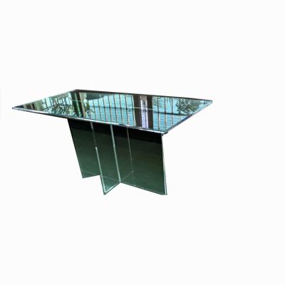 China Viable LOUNGE CONTRACTED STYLE SHOWS TABLE TRANSPARENT FOOT LOT RECTANGULAR HANGING ACRYLIC TABLE FOR SHOWING for sale