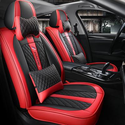 China Business New Arrival Fashion Leather Car Seat Covers Design Universal Automobile Cushion Manufacturer Car Seat Headrest Covers for sale