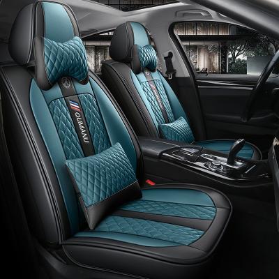 China Business New Arrival Car Seat Covers Luxury Leather Four Seasons Automobile Cushion Manufacturer Universal Car Seat Covers for sale