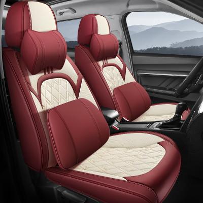 China Luxury newcomers fashion 5D car seat covers design universal car cushion maker leather car seat upholstery accessories for sale