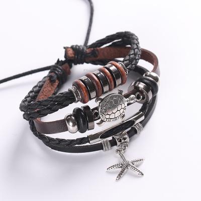 China Logo Leather Bracelet For Men Custom Made Wholesale Cute Jerwelry for sale