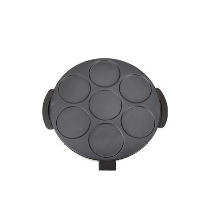 China Household Round Electric Grill Pizza Pan Maker Egg Omelet Cake Frying Pan with Lid Maker for sale