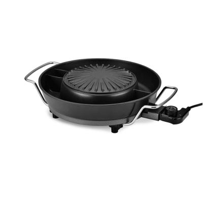 China Household Handle Diameter 37cm Cool Steel Easily Cleaned Portable Electric Barbecue Grill for sale