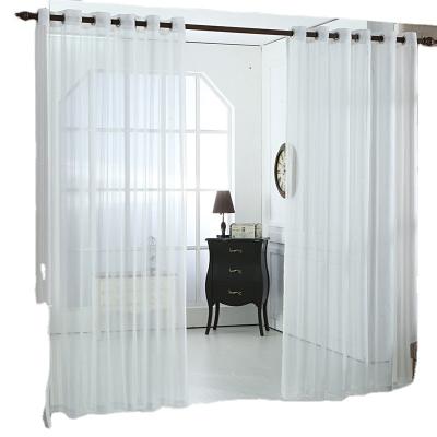 China Fast Delivery Good Quality New Stripe Tulle Curtain Fabric Anti-static Ready Made Woven 100% Polyester for sale