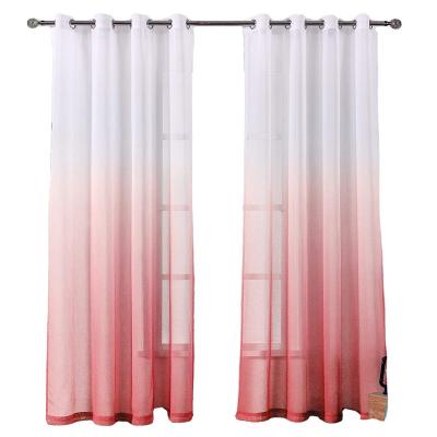 China Soft Made Blackout Feeling Sheer Voile Fabrics Curtain for sale