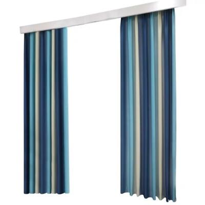 China Wholesale Finished Heat-insulation Fabric Curtain China Fabric Living Room Curtain for sale