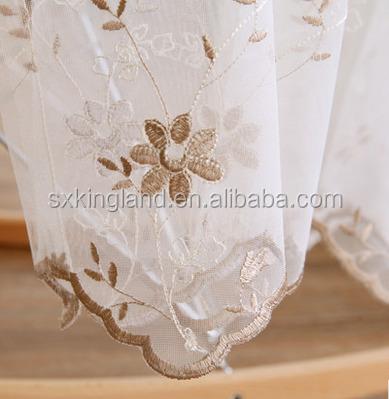 China Flame Retardant Rendered In Ready Made Curtain Factory Embroidery Curtain Sheer Curtain for sale