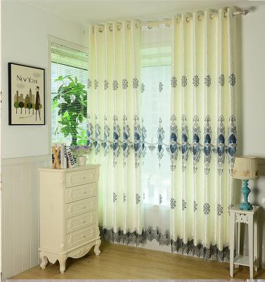 China Wholesale Sheer Blackout Curtain Fabric Jacquard Curtain Fabric Designs Embroidery for sale