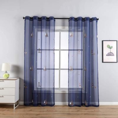 China Sheer Heat-insulation Embroidery Curtain Fabric Manufacturer China Fabric For Living Room Curtains for sale