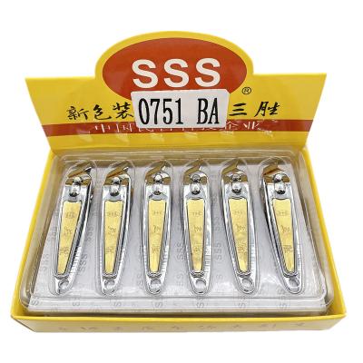 China SSS0751BA Finger Carbon Steel Nail Clippers With Diagonal Nail Clippers And Nail Manicure Cutting Furrow for sale