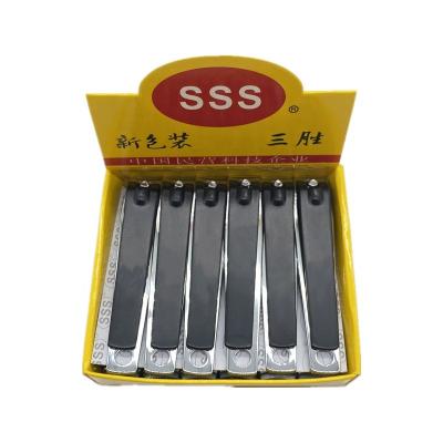 China Professional Nail Tools Side SSS 0817DY2 Black Nail Clippers High Quality Carbon Steel Nail Cutter for sale