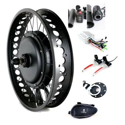 China Fat Bike 48v 1500w hub motor hub motor city bike ebike rim diy kit elctric gearless electric conversion 24inch 26inch for snow bike for sale