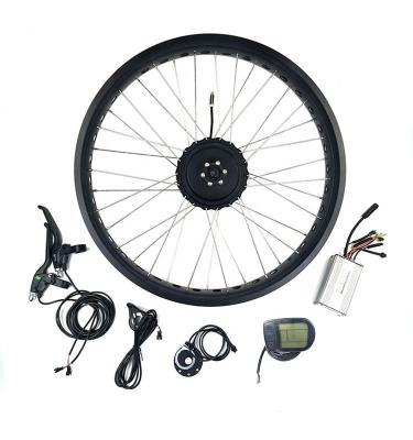 China 26inch 48v 750w fat rim electric bicycle city bike conversion kit rear wheel elctric motor with LCD5 display for snow bike for sale