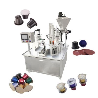 China Coffee Rotary Capsule Food Nespresso Filling And Sealing Machine for sale