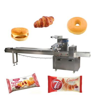 China GARMENT Pillow Bag Bread Hamburger Packing Machine Croissants Packaging Machine for sale